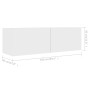 TV-Möbel 4-tlg. Holzwerkstoff weiß 100x30x30 cm von vidaXL, TV-Möbel - Ref: Foro24-3074452, Preis: 216,29 €, Rabatt: %