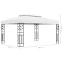 Cenador con doble techo y tira de luces LED blanco 3x4 m by vidaXL, Tents and gazebos - Ref: Foro24-3070298, Price: 275,98 €,...