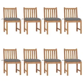 Garden chairs 8 units solid teak wood with cushions by vidaXL, Garden chairs - Ref: Foro24-3073158, Price: 892,01 €, Discount: %