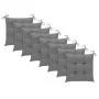 Gartenstühle 8 Einheiten aus massivem Teakholz mit Kissen von vidaXL, Gartenstühle - Ref: Foro24-3073158, Preis: 892,01 €, Ra...