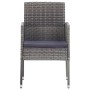 Juego de comedor para jardín 3 piezas gris de vidaXL, Conjuntos de jardín - Ref: Foro24-3068723, Precio: 208,20 €