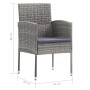 Juego de comedor para jardín 3 piezas gris de vidaXL, Conjuntos de jardín - Ref: Foro24-3068723, Precio: 208,20 €