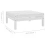 Gartenmöbel-Set 5-teilig aus massivem weißem Kiefernholz von vidaXL, Gartensets - Ref: Foro24-3082693, Preis: 257,49 €, Rabat...
