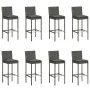 9-piece garden bar set and gray synthetic rattan cushions by vidaXL, Garden sets - Ref: Foro24-3068009, Price: 769,72 €, Disc...