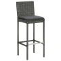 9-teiliges Gartenbar-Set und graue synthetische Rattankissen von vidaXL, Gartensets - Ref: Foro24-3068009, Preis: 769,72 €, R...