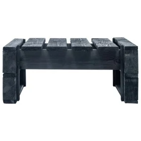 Schwarzer Hocker aus Holzpaletten für den Garten von vidaXL, Hocker für den Außenbereich - Ref: Foro24-45761, Preis: 45,86 €,...
