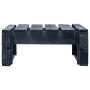 Schwarzer Hocker aus Holzpaletten für den Garten von vidaXL, Hocker für den Außenbereich - Ref: Foro24-45761, Preis: 49,40 €,...