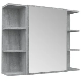 Sonoma gray plywood bathroom mirror cabinet 80x20.5x64 cm by vidaXL, bathroom vanities - Ref: Foro24-815523, Price: 87,58 €, ...