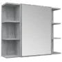 Badezimmerspiegelschrank aus grauem Sonoma-Sperrholz, 80 x 20,5 x 64 cm von vidaXL, Badezimmerwaschtische - Ref: Foro24-81552...