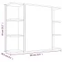 Badezimmerspiegelschrank aus grauem Sonoma-Sperrholz, 80 x 20,5 x 64 cm von vidaXL, Badezimmerwaschtische - Ref: Foro24-81552...
