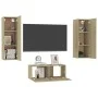 3 Stück Holzwerkstoff TV Wohnzimmer Möbel Set Sonoma Eiche von vidaXL, TV-Möbel - Ref: Foro24-3078973, Preis: 130,21 €, Rabat...