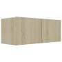 3 Stück Holzwerkstoff TV Wohnzimmer Möbel Set Sonoma Eiche von vidaXL, TV-Möbel - Ref: Foro24-3078973, Preis: 130,21 €, Rabat...
