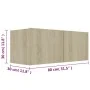 Set muebles de salón TV 3 pzas madera ingeniería roble Sonoma de vidaXL, Muebles TV - Ref: Foro24-3078973, Precio: 130,21 €, ...