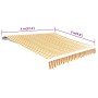 Gelb-weiße Segeltuchmarkise 4x3 m (ohne Struktur) von vidaXL, Markisen - Ref: Foro24-141017, Preis: 51,84 €, Rabatt: %