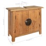 5-teiliges Badezimmermöbel-Set aus massivem Kiefernholz von vidaXL, Badezimmermöbel - Ref: Foro24-275425, Preis: 912,17 €, Ra...