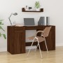 Schreibtisch aus braunem Eichensperrholz mit Schrank von vidaXL, Schreibtische - Ref: Foro24-3185438, Preis: 140,51 €, Rabatt: %