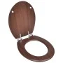 Toilet seats with soft close lids 2 pcs MDF brown by vidaXL, Toilet and bidet seats - Ref: Foro24-275906, Price: 104,05 €, Di...