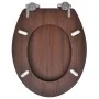 Toilet seats with soft close lids 2 pcs MDF brown by vidaXL, Toilet and bidet seats - Ref: Foro24-275906, Price: 104,05 €, Di...