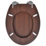 WC-Sitze mit Soft-Close-Deckel 2 Stück MDF braun von vidaXL, Toiletten- und Bidetsitze - Ref: Foro24-275906, Preis: 86,04 €, ...