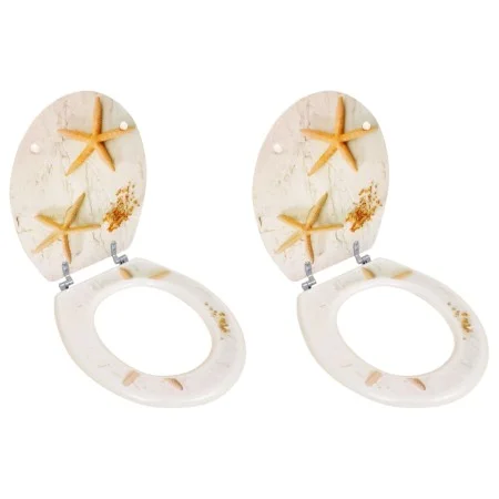 Toilet seats covers 2 pcs MDF starfish by vidaXL, Toilet and bidet seats - Ref: Foro24-275911, Price: 80,08 €, Discount: %