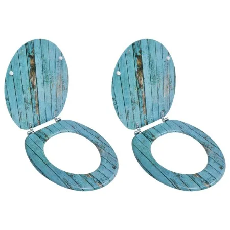 Toilet seats covers 2 pcs MDF old wood by vidaXL, Toilet and bidet seats - Ref: Foro24-275913, Price: 74,32 €, Discount: %