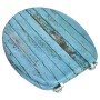 Asientos inodoro tapas 2 uds MDF madera vieja