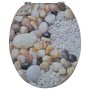 Toilet seats with covers 2 pcs MDF stones by vidaXL, Toilet and bidet seats - Ref: Foro24-275918, Price: 82,58 €, Discount: %