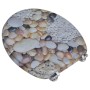 Toilet seats with covers 2 pcs MDF stones by vidaXL, Toilet and bidet seats - Ref: Foro24-275918, Price: 82,58 €, Discount: %