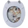 Toilet seats with covers 2 pcs MDF stones by vidaXL, Toilet and bidet seats - Ref: Foro24-275918, Price: 77,49 €, Discount: %