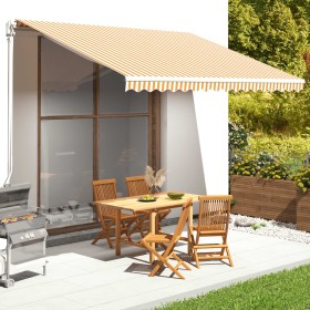 Replacement fabric for yellow and white awning 4.5x3.5 m by vidaXL, Awnings - Ref: Foro24-311940, Price: 78,49 €, Discount: %