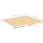 Ersatzstoff für gelb-weiße Markise 4,5x3,5 m von vidaXL, Markisen - Ref: Foro24-311940, Preis: 78,49 €, Rabatt: %