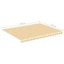 Replacement fabric for yellow and white awning 4.5x3.5 m by vidaXL, Awnings - Ref: Foro24-311940, Price: 65,73 €, Discount: %
