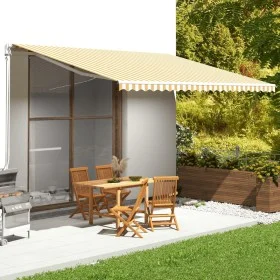 Ersatzstoff für gelb-weiße Markise 5x3,5 m von vidaXL, Markisen - Ref: Foro24-311942, Preis: 71,69 €, Rabatt: %