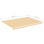Replacement fabric for yellow and white awning 5x3.5 m by vidaXL, Awnings - Ref: Foro24-311942, Price: 77,92 €, Discount: %