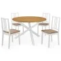 Juego de muebles de comedor 5 piezas MDF blanco de vidaXL, muebles para cocinas y comedores - Ref: Foro24-276402, Precio: 466...