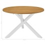 5-teiliges Esszimmermöbel-Set aus weißem MDF von vidaXL, Möbelsets für Küchen und Esszimmer - Ref: Foro24-276402, Preis: 467,...