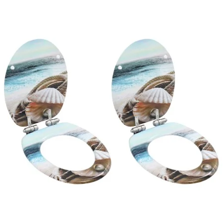 WC toilet seat 2 pcs soft close lid MDF shell design by vidaXL, Toilet and bidet seats - Ref: Foro24-276992, Price: 79,73 €, ...
