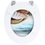 Toilet seat WC 2 units MDF lid shell design by vidaXL, Toilet and bidet seats - Ref: Foro24-276993, Price: 82,53 €, Discount: %
