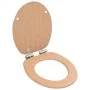 WC toilet seat 2 pcs soft close lid MDF bamboo design by vidaXL, Toilet and bidet seats - Ref: Foro24-276994, Price: 90,98 €,...