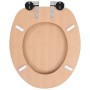 WC toilet seat 2 pcs soft close lid MDF bamboo design by vidaXL, Toilet and bidet seats - Ref: Foro24-276994, Price: 100,13 €...