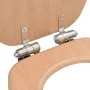 WC toilet seat 2 pcs soft close lid MDF bamboo design by vidaXL, Toilet and bidet seats - Ref: Foro24-276994, Price: 90,98 €,...