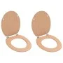 Asiento de inodoro WC 2 uds tapa suave MDF bambú de vidaXL, Asientos de inodoros y bidés - Ref: Foro24-276995, Precio: 78,06 ...