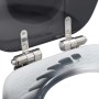 WC toilet seat 2 pcs soft closing lid MDF rock design by vidaXL, Toilet and bidet seats - Ref: Foro24-276996, Price: 85,63 €,...