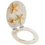 WC toilet seat 2 pcs soft close lid MDF starfish by vidaXL, Toilet and bidet seats - Ref: Foro24-276997, Price: 102,15 €, Dis...