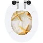 WC toilet seat 2 pcs soft close lid MDF starfish by vidaXL, Toilet and bidet seats - Ref: Foro24-276997, Price: 102,15 €, Dis...