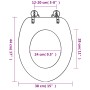 WC-Sitz, 2 Stück, Soft-Close-Deckel, MDF, Seestern von vidaXL, Toiletten- und Bidetsitze - Ref: Foro24-276997, Preis: 86,04 €...