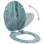 WC toilet seat 2 pcs soft closing lid MDF old wood by vidaXL, Toilet and bidet seats - Ref: Foro24-276999, Price: 84,60 €, Di...
