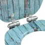 WC toilet seat 2 pcs soft closing lid MDF old wood by vidaXL, Toilet and bidet seats - Ref: Foro24-276999, Price: 84,60 €, Di...