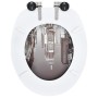 Toilettensitz WC 2 Stück mit Soft-Close-Deckel aus MDF im Design New York. von vidaXL, Toiletten- und Bidetsitze - Ref: Foro2...