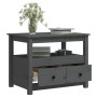 Solid gray pine wood coffee table 71x49x55 cm by vidaXL, Coffee table - Ref: Foro24-820938, Price: 106,42 €, Discount: %